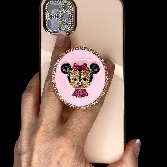 rhinestone minnie mouse phone grip - Picture 2 of 2